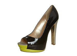 Black-Lime High Heels